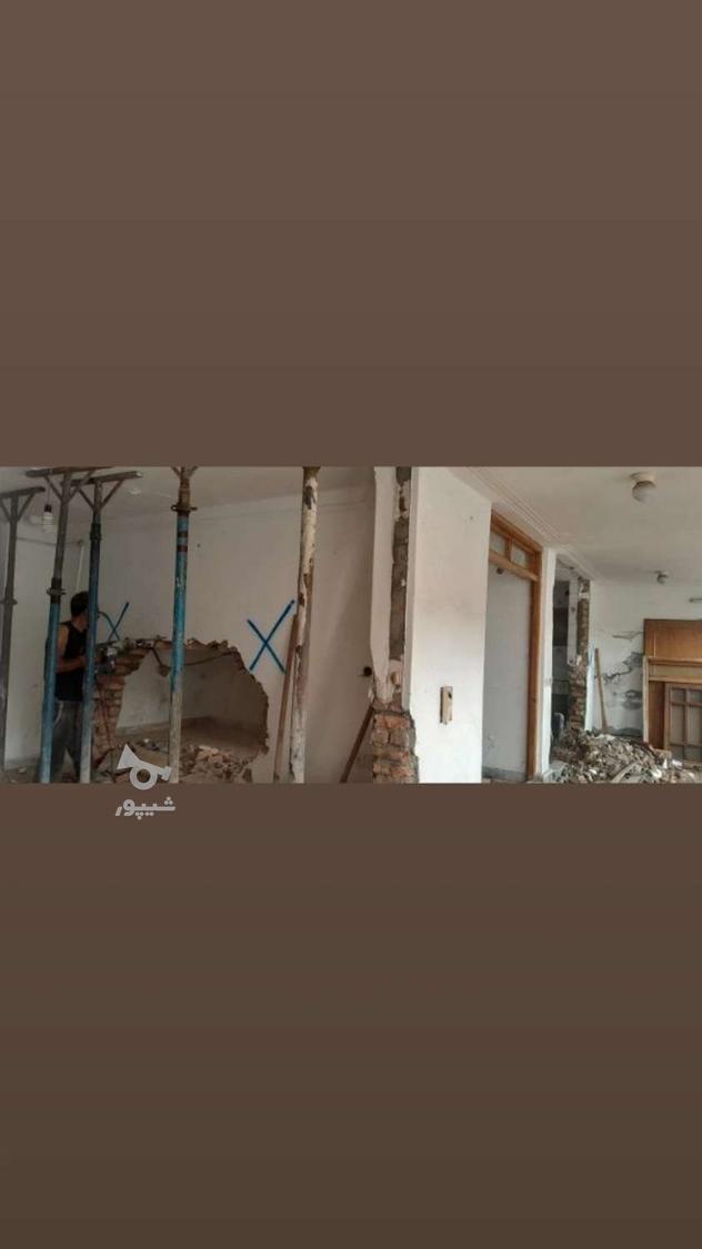بنایی.تخریب ساختمان قدیمی تخریب دیوار سقف ستون