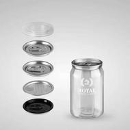 بطری رویال پت کن کریستالی(کن سیلر)250cc کریستالی