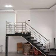 نرده استیل ، المینیوم و شیشه ، چوب و اهنی