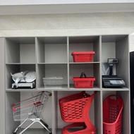 کالسکه 120 لیتری پلی کربنات قفسه پانچ خور قفسه انباری