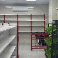 میز شیشه ای قفسه فروشگاه قفسه فلزی میز چک اوت استند سیگار