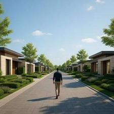 زمین 215 متری مسکونی شهرکی با انشعابات