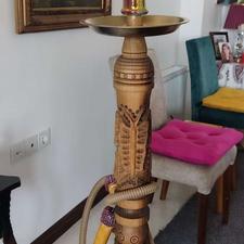 قلیون چوبی تراشیده کار دست نو استفاده نشده