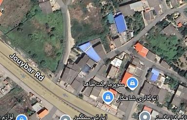154 متر زمین تجاری مسکونی واقع در جاده جویبار
