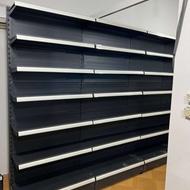 فروش قفسه ترک مشکی قفسه انباری قفسه دوبل وسط قفسه سبد دار