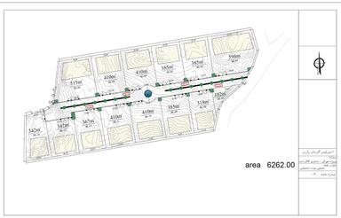 زمین شهرکی- سرایدار مقیم- قطعات تفکیک شده