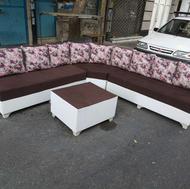 مبل ال دسته دوبل راحتی یک دست موجودی ارسال رایگان