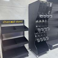 جاحبوباتی شیشه خور قفسه دوبل استند هایپری قفسه فلزی ویترین