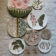 دیوارکوبهای سفالی طلاکوب شده کاملاضدآب