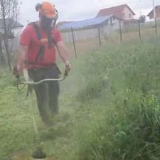 علف زنی و تمیزکاری باغ و مزارع