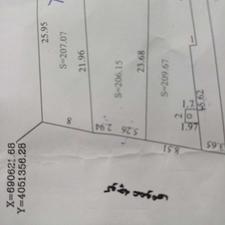 فروش زمین مسکونی 207 متر در ذغال چال