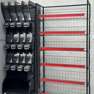 قفسه لیبل دار ترک مشکی قفسه پانچی استند پانچی ایستاده