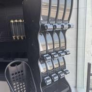 استند حبوبات شیشه ای قفسه سوپری قفسه انباری قفسه فلزی رگال