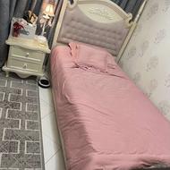 سرویس خواب نوجوان (تخت،میز آرایش،صندلی میز آرایش،پاتختی ،تشک