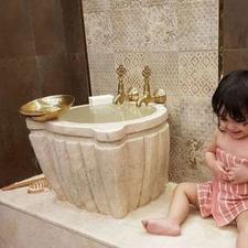 کاسه حمام ترکی دکومکور ابزار خورده کاسه عثمانی کاسه سنگی