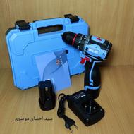 دریل شارژی چکشی موتور براشلس با گارانتی