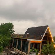 اجاره کلبه سویسی جکوزی روباز آبگرم