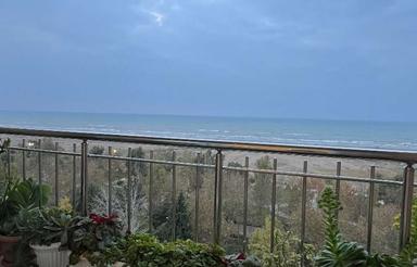 اجاره آپارتمان ساحلی تراس رو به دریا خوش نقشه 120متر