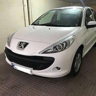 207 دنده ای سقف شیشه با رینگ رنگ سفید تحویل 15 مرداد 1404