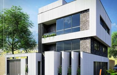 ساختمان دو طبقه سه واحد 320متر زیر بنا