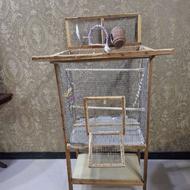 قفس پرنده چوبی دست ساز