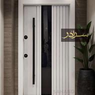 درب ضد سرقت مدرن:”کدLb858”/نرده شیشهای ضدسرقت