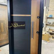 درب ضد سرقت روکش بلوط:”Lb874”/نما اسپایدر ضدسرقت