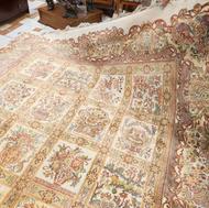 فرش ابریشمی 9 متری بسیار خوش نقش