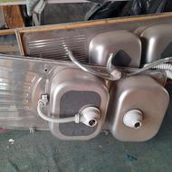 دو عدد سینک دو لگنه ظرفشوئی تمیز