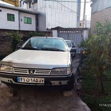 پژو 405 نقره ای دوگانه کارخانه مدل 88