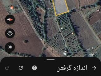 زمین کشاورزی باغی چسبیده به بافت روستای توریستی شیراباد