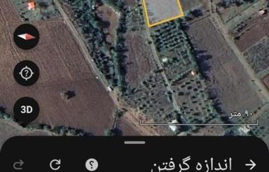 زمین کشاورزی باغی چسبیده به بافت روستای توریستی شیراباد