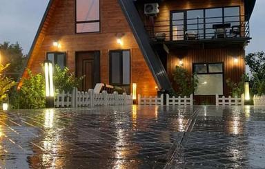 کلبه فنلاندی با جکوزی حرفه ای لفور