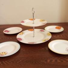 شیرینی خوری و کیک خوری دو طبقه با پیش دستی