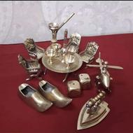 مجموعه وسایل برنجی مینیاتوری فروش یکجا