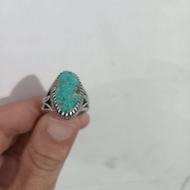انگشتر فیروزه نیشابور آبی