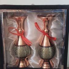 گلدان مس و خاتم آقاجانی