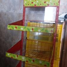 قفسه 5 طبقه فلزی توری خود ایستاده