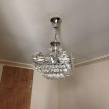 لوستر 4 شعله تمام کریستال