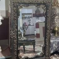 آینه قدی دوعدد شمعدان وساعت ازجنس والیاژ