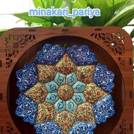 بشقاب 16سانتی میناکاری