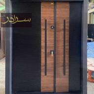 درب ضد سرقت لاین دولنگه:”کدLC051”/نما کامپوزیت ضدسرقت