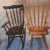 2 عدد صندلی راک راحتی ریلکس و انتیک کاملا سالم ومرتب