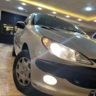 پژو 206 sd نقره ای