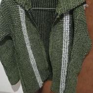 ژاکت بافت جلو زیپ دار