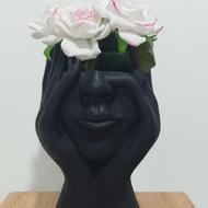 گلدان یا مجسمه دکوری طرح نیم چهره