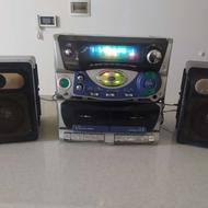 رادیو و ضبط دوکاست کاست دولبه فلش خور گوسونیک