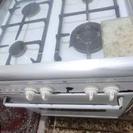 گاز فر دار پنج شعله و جوجه پز گردان