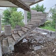 پله گرد بتنی