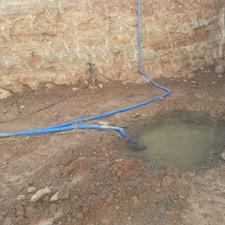 حفاری چاه وتخریب باکمپرسور